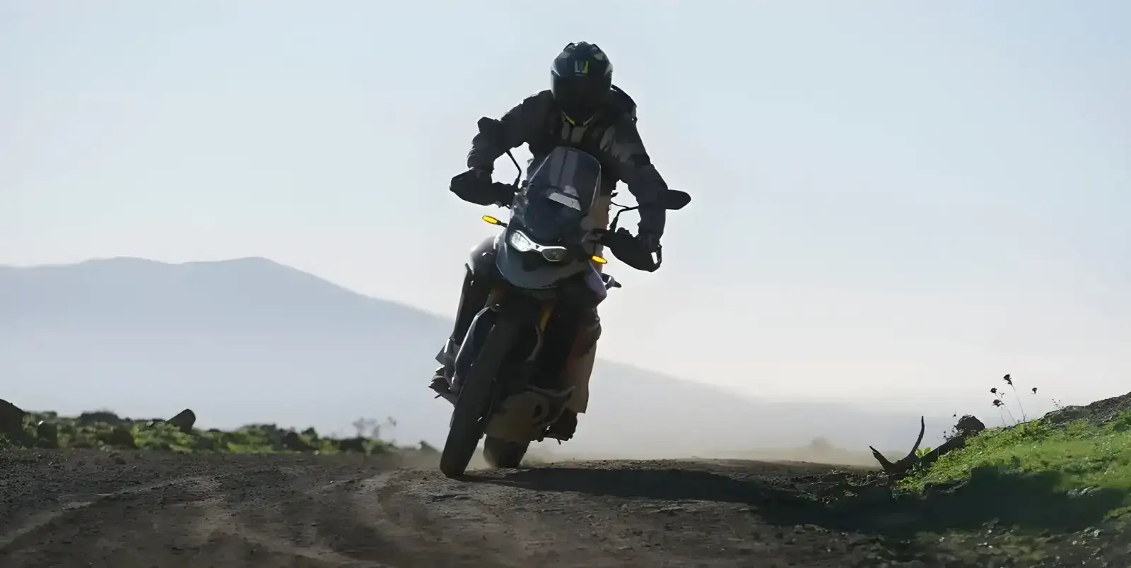 Mountain pass riding in the Andes
